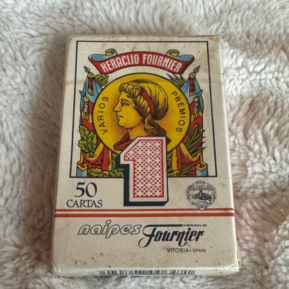 NWT VINTAGE ORIGINAL PLAYING CARDS FOURNIER 50 CARD PLAYING CARDS-NAIPE ESPAÑOL